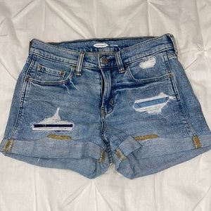 Old navy boyfriend jean shorts size 0
